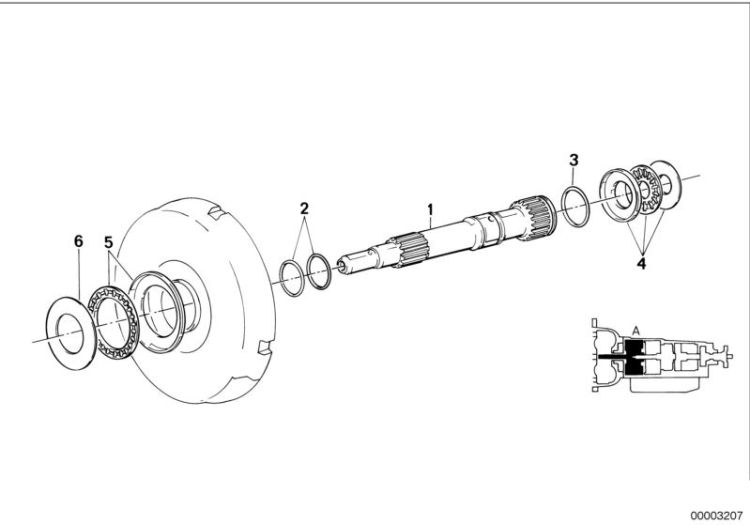 ZF 4hp22/24 drive shaft ->47177240375