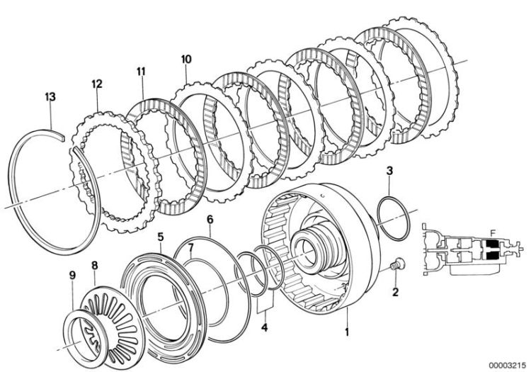 ZF 4HP22/24 Bremskupplung F ->52150121483