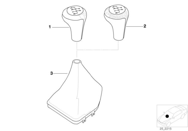 Gear shift knobs/shift lever coverings ->47536250346