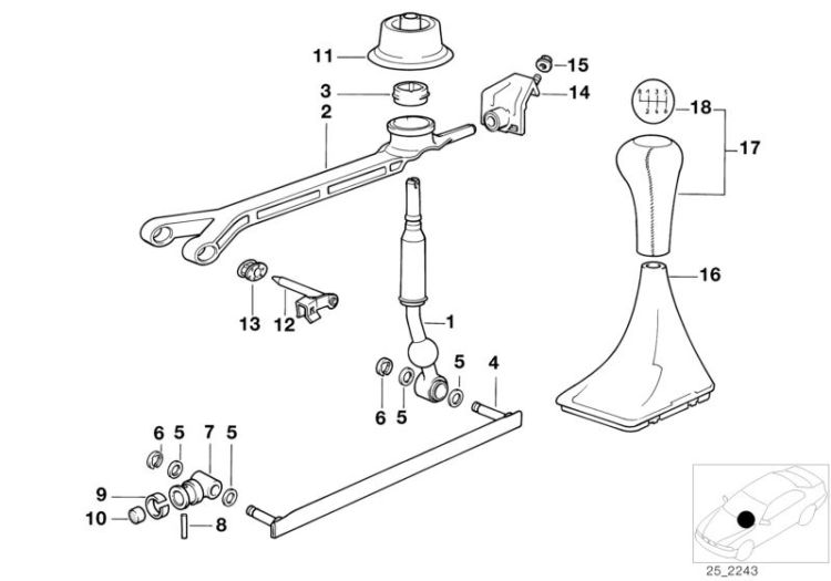 Gearshift, mechanical transmission ->47384250036