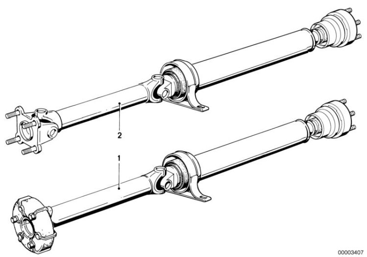 26112227828 DRIVE SHAFT ASSY 6 SPEED(OVERDR )TRANSM Drive Shaft Drive Shaft BMW 5er E39 E34 >3407<, Arbol de transm.d.vel.a 6 ma.c.ma.con.