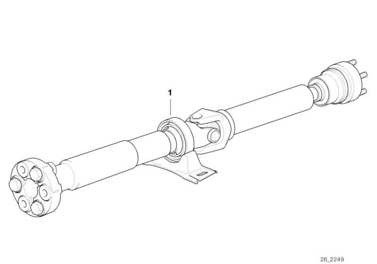 Drive shaft (constant-velocity joint) ->47550260104