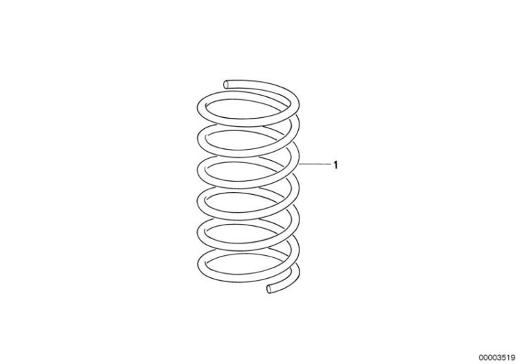 Coil spring, front ->47252310089