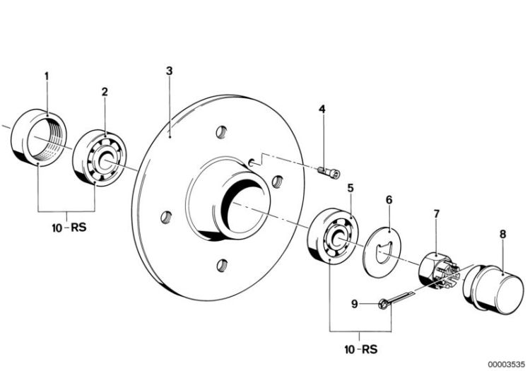 Wheel bearings ->47165310161