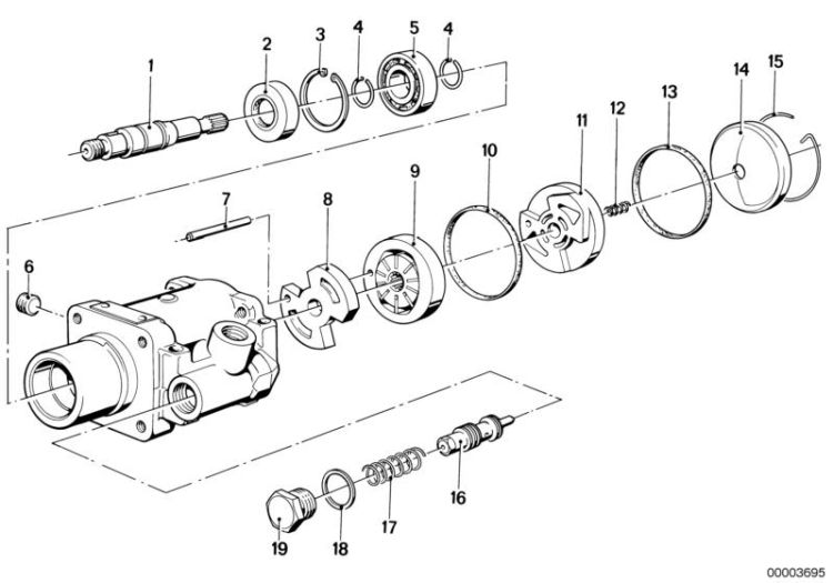 Hydro steering-vane pump/single parts ->47151320053