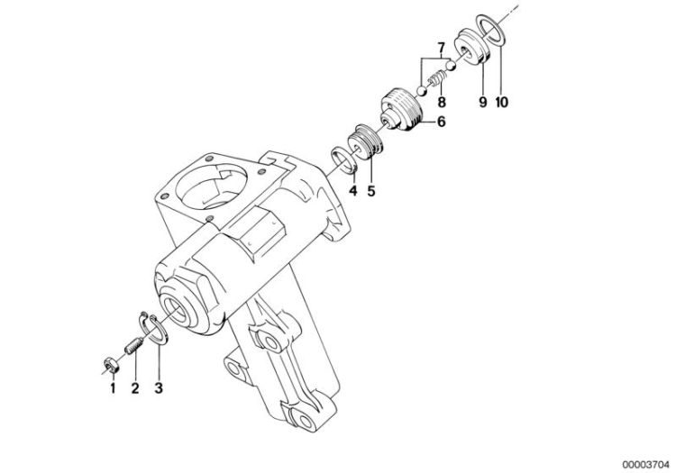 Hydro steering box single components ->47151320831