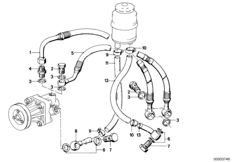 Hydro steering-oil pipes ->47249320184