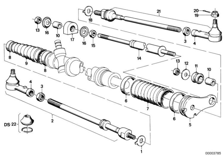 Tie rods with steering damper ->47165320301