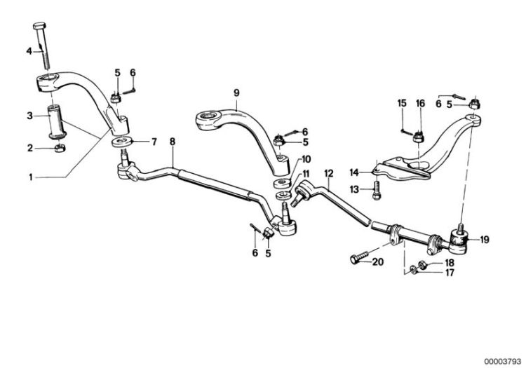 Steering linkage/tie rods ->47151320312