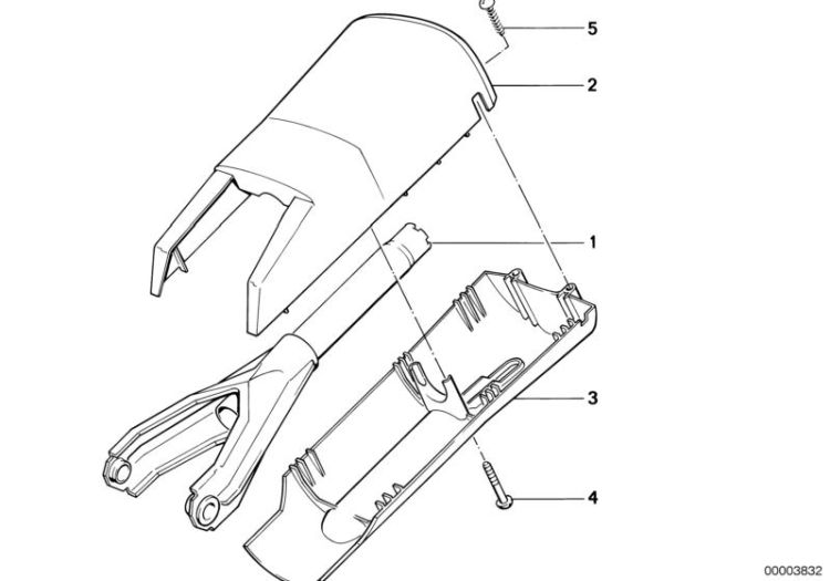 Steering column-tube/trim panel ->47195320457