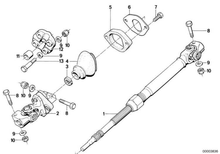 Steer.col.-lower joint assy ->47251320478