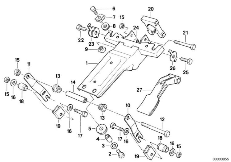 Steering column-adjustable/single parts ->1133236