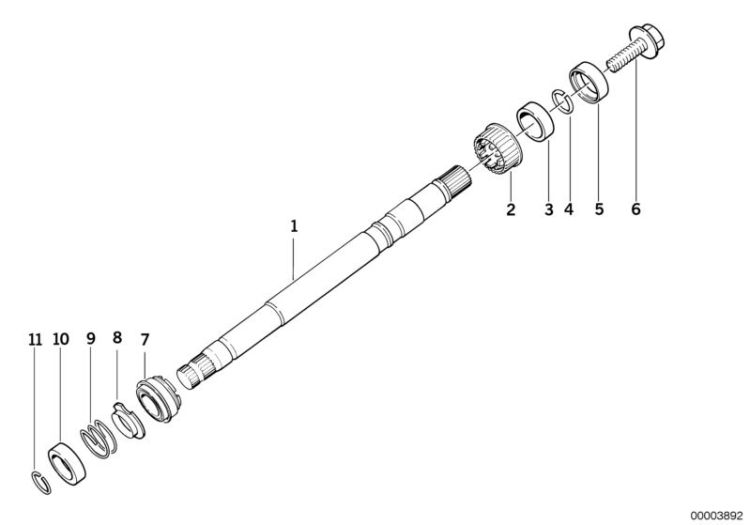 Colonne de direct.-arbre col.direct.sup. ->1133234