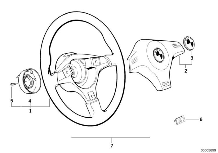 Sports steering wheel M-technik ->47249320609