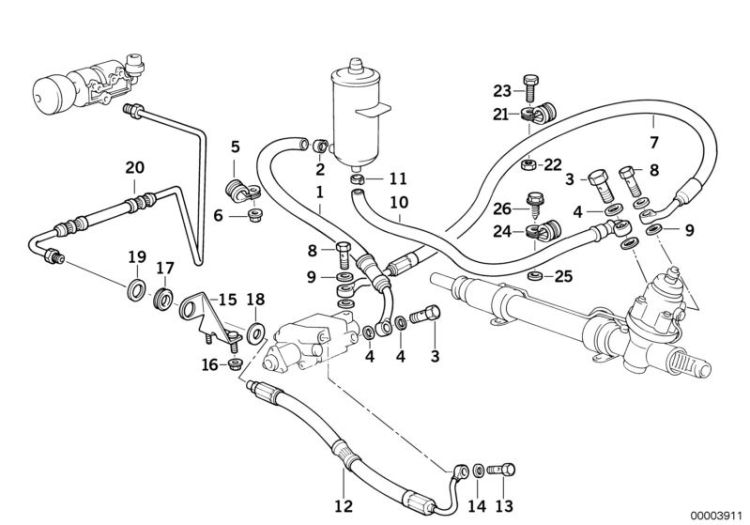 Hydro steering-oil pipes ->47377320670