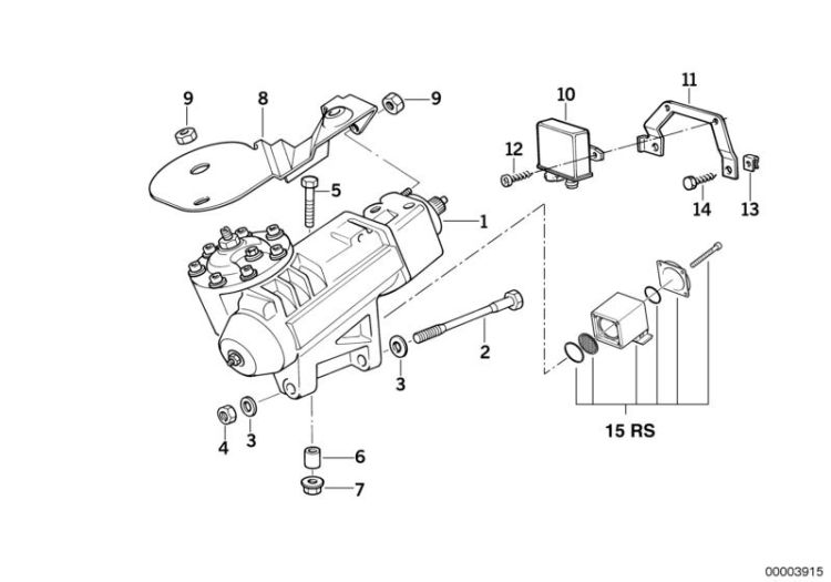 Bracket, control unit, Number 11 in the illustration