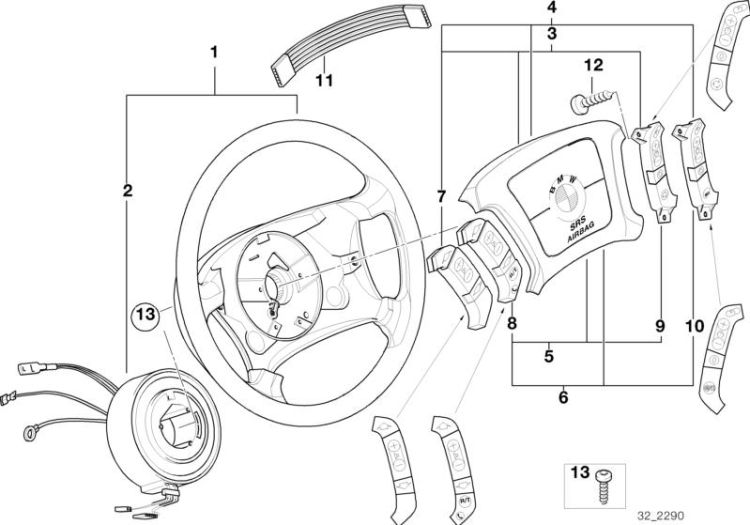 Lenkrad Airbag Multifunktion ->47507321159