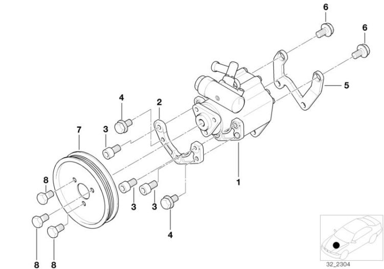 Power steering pump ->47507320720