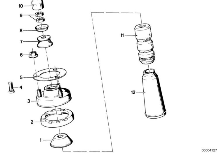 Guide support/spring pad/attaching parts ->47151330239