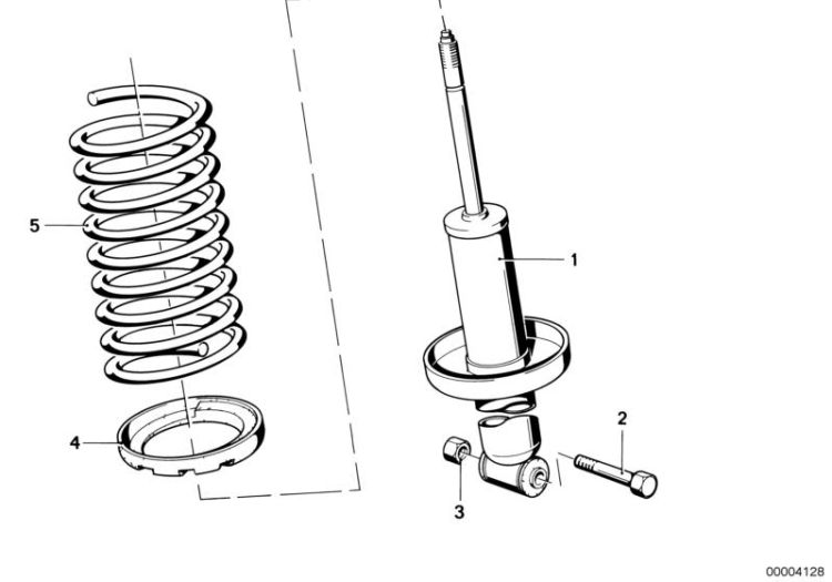 Shock absorber/coil spring/attach.parts ->47155120256