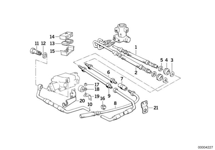 Feed line, Number 10 in the illustration