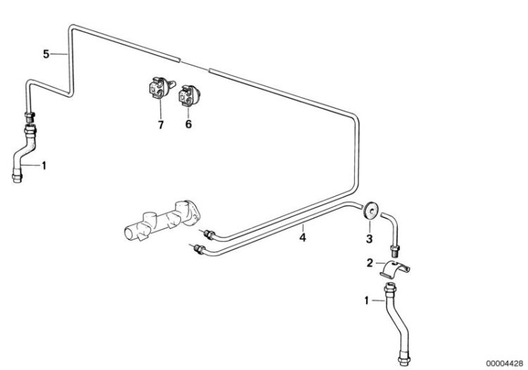 Brake pipe, front ->47249340150