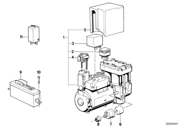 Anti block system-control unit ->47176340181