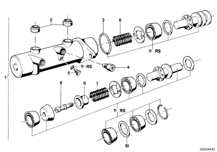 Brake master cylinder ->47151340198