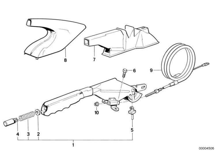 Handbrake lever ->47338340350