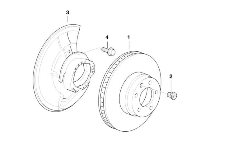 Front brake / brake disc ->1484305