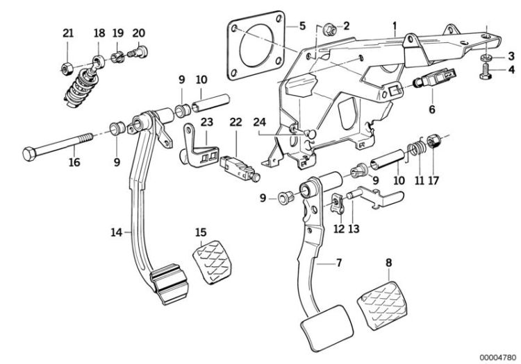 Pedals/stop light switch ->47327350164