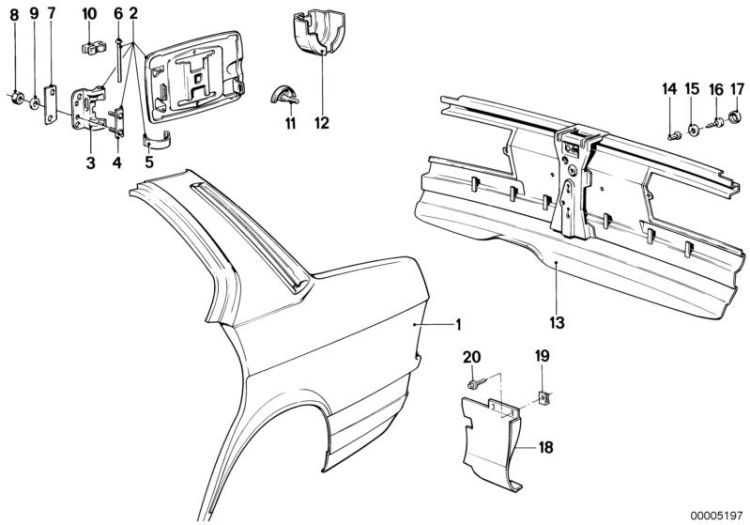 Side panel/tail trim ->47151410353