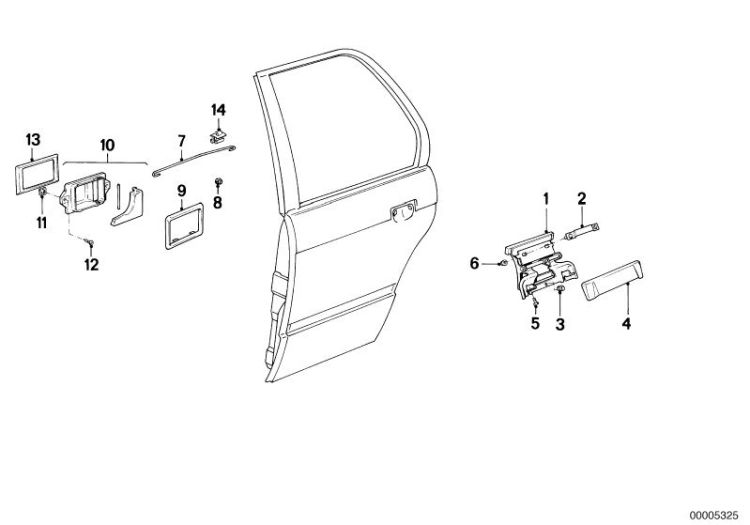 Locking system, door, rear ->47177410663