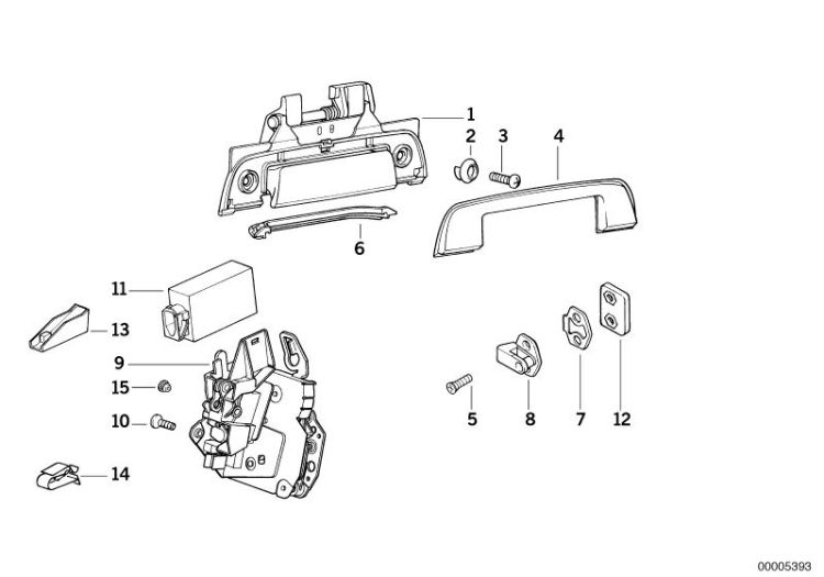 Locking system, door, rear ->47434410940