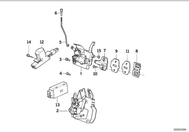 Lever left, Number 05 in the illustration