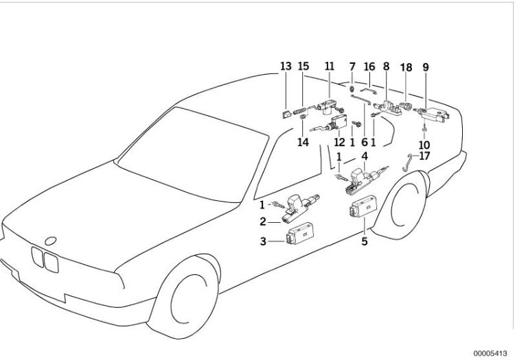 Central locking system ->47195410556