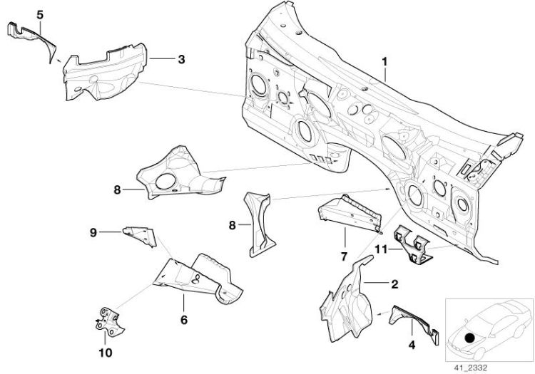 Splash wall parts ->47536410060