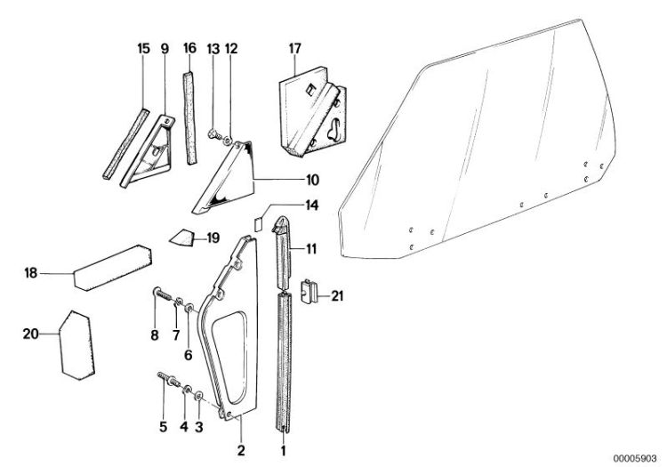 Window guide, front ->47195510311