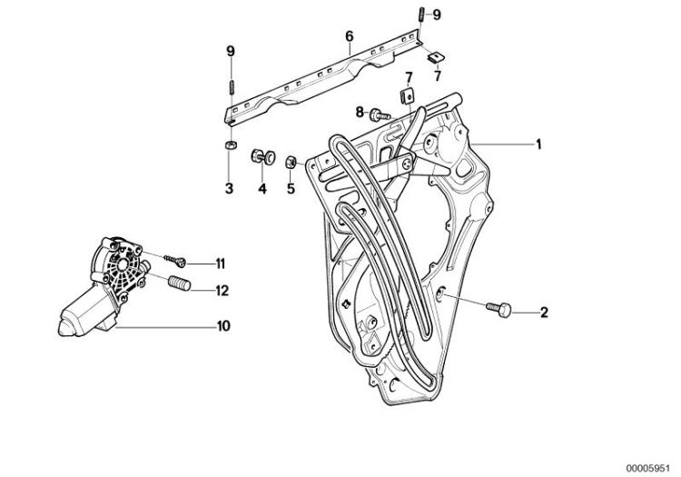 Türfenstermechanismus hinten ->47287510396