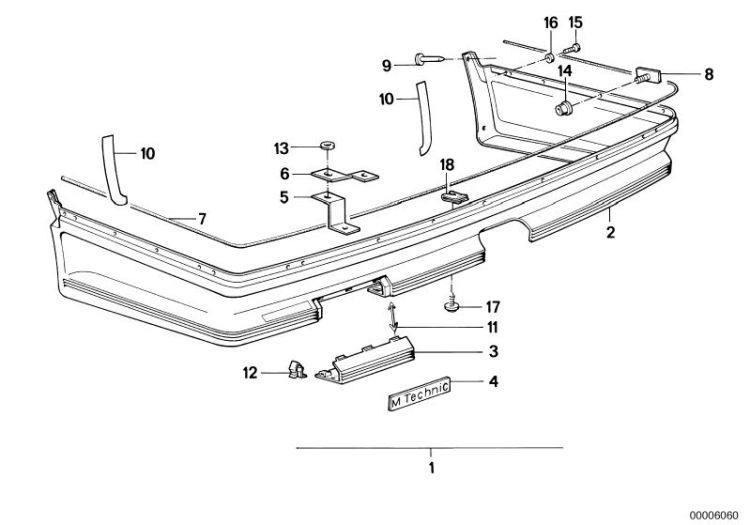 Rear apron M technic ->47195510694