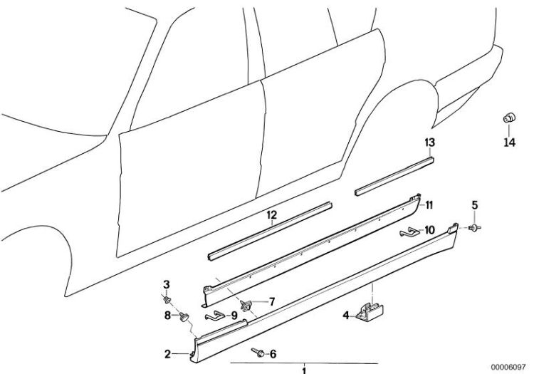 M trim, sill / wheel arch ->47249510669