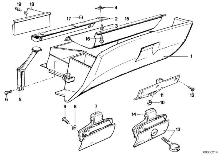 Glove box, Number 01 in the illustration