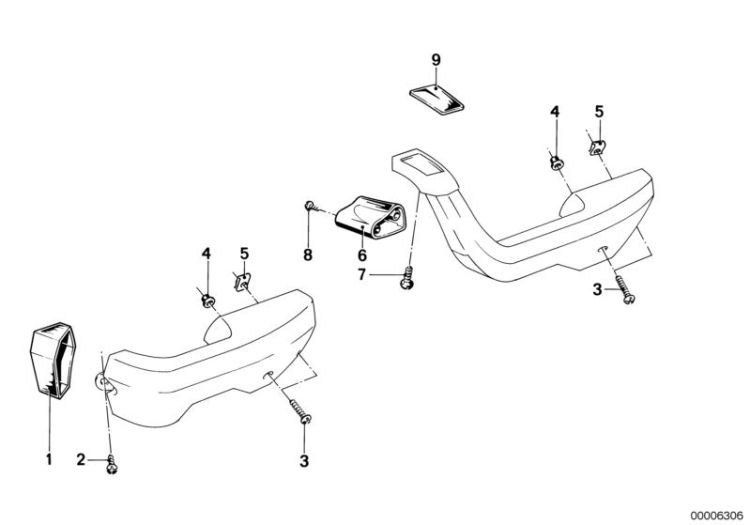 Armrest-single parts ->47151511252