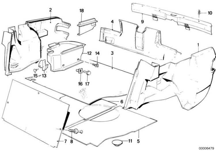 Trunk trim panel ->47261511753