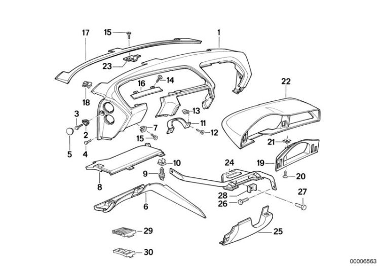 Verkleidung Instrumententafel ->47327511995