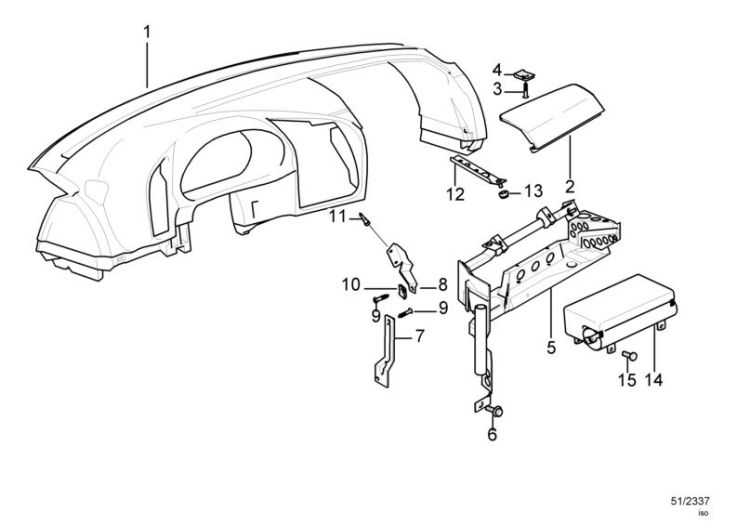 Dashboard covering/passenger`s airbag ->