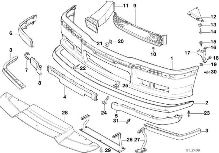 M trim panel, front ->47416512758