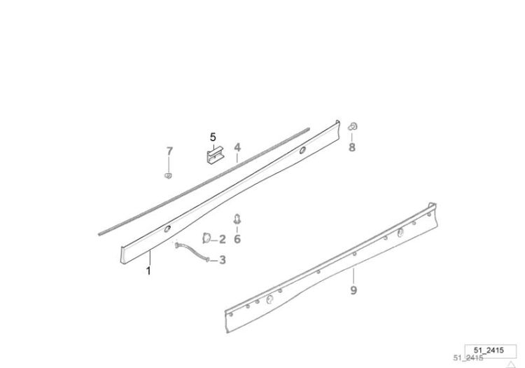 Cover door sill / wheel arch ->47416512196