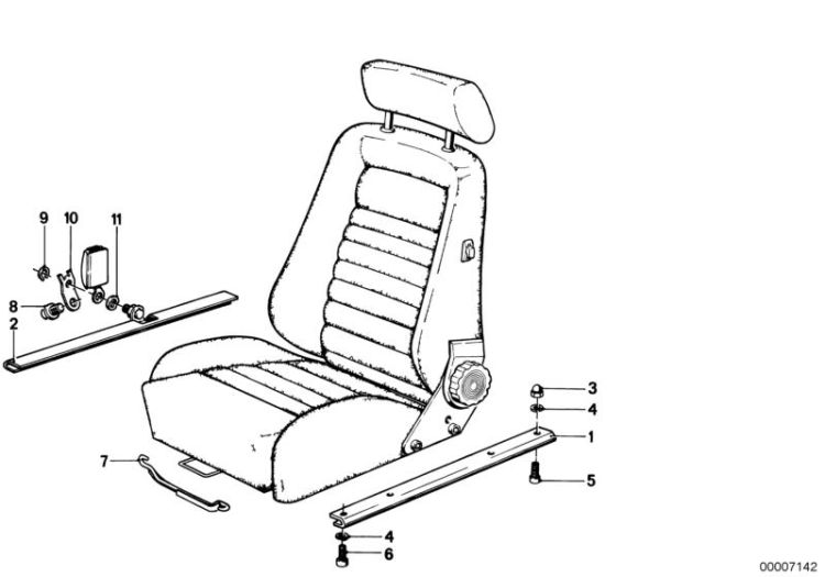Recaro sports seat-spacer ->47151520244