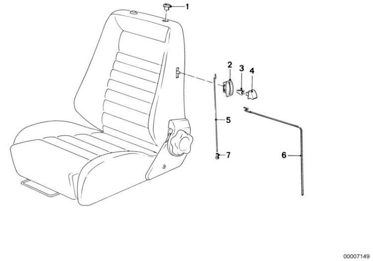 Recaro Sportsitz-Lehnenentriegelung ->47165520237